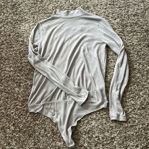 Abercrombie soft A&F cozy mock neck body suit